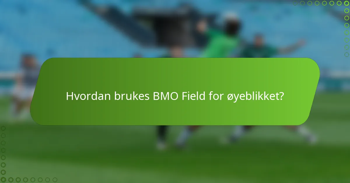 Hvordan brukes BMO Field for øyeblikket?