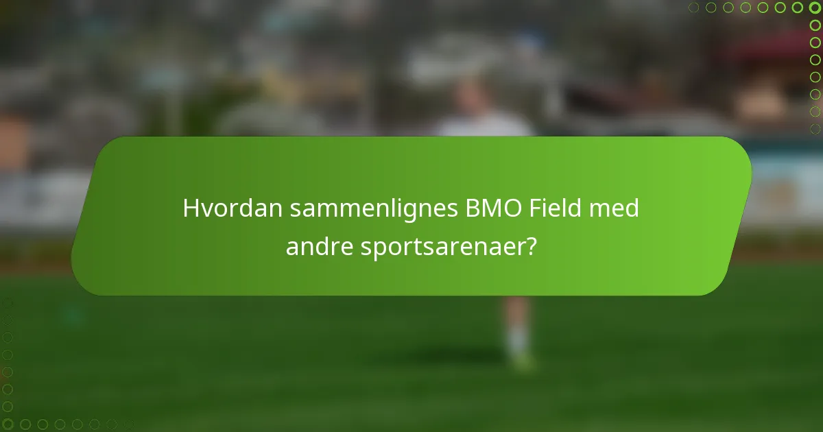 Hvordan sammenlignes BMO Field med andre sportsarenaer?
